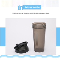 Bouteille de sport personnalisable avec logo 750 ml – Gobelet portable pour protéines et milkshakes de musculation