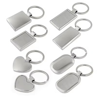 Individueller Schlüsselhalter aus Aluminium mit Logo, Edelstahl-Schlüsselring, Werbe-OEM-Anpassung mit QR-Code