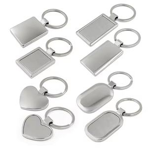 Porte-clés en aluminium vierge avec logo personnalisé, porte-clés en métal en acier inoxydable, porte-clés promotionnel OEM personnalisé avec code QR - Product Image 4
