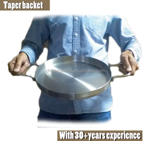 Parte <span class=keywords><strong>de</strong></span> la familia 23 "<span class=keywords><strong>de</strong></span> acero inoxidable plana redonda Plancha Grill Comal Pozo Plancha Taco Fry Pan - Product Image 3