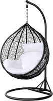 Fauteuil suspendu en rotin pour extérieur avec support, idéal pour salon, cour, balcon et jardin - Vente en gros sur mesure
