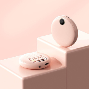 Nuevo diseño 10000mAh Banco de energía portátil Mini círculo redondo con cable incorporado EE. UU. Tipo de enchufe Estación de energía para teléfono - Product Image 2