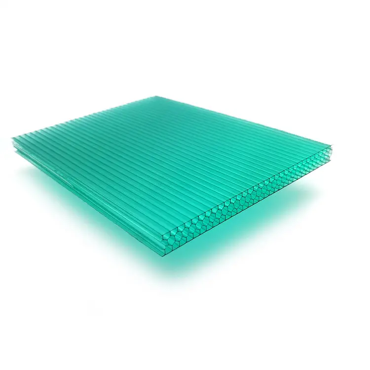 Feuille de Polycarbonate en nid d'abeille de mousse verte de 12mm pour serre