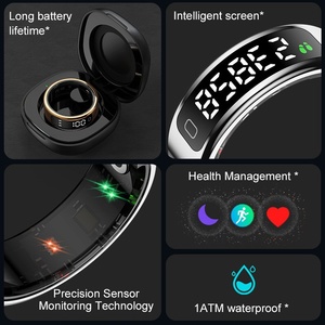 Bague connectée Yawell R11C avec écran tactile LCD, compteur de temps, compatible Android/iOS, étanche 1ATM, pour le sport et la prière - Product Image 3