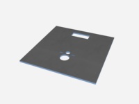 Toilette haute densité XPS plaques de polystyrène extrudé panneau d'appui de carrelage pour salle de bain