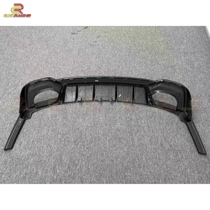 ดิฟฟิวเซอร์หลังคาร์บอนไฟเบอร์แบบแห้ง PT Style สำหรับ Audi RS6 C8 ปี 2019-2022 ชุดแต่งคาร์บอนลิปหลังรถยนต์ อะไหล่ชุดแต่งตัวถังรถยนต์ - Product Image 6