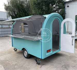 Chariot de restauration populaire Camion de restauration rapide mobile Remorque de restauration commerciale personnalisée en plein air avec équipement de cuisine à vendre - Product Image 3