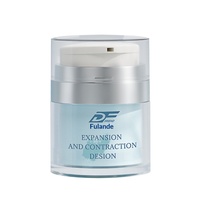 Boîte de crème cosmétique en plastique personnalisée, pressée sous vide, type bec d'oiseau, pour crème pour le visage, lotion, flacon de sous-conditionnement