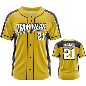 Desain Logo Kustom Gaya Baru Jersey Baseball Pria Bahan Mesh Sublimasi Kaos Baseball Bordir Klub Tim Seragam Softball Zp25018 - Product Image 3