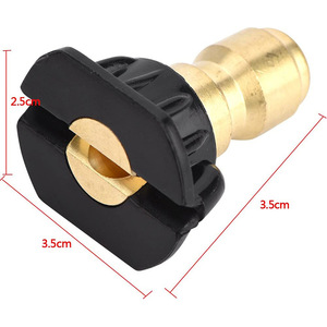 Boquilla de conexión rápida para lavadora a presión, 3,5 cm x 3,5 cm x 2,5 cm, de plástico, ligera, para lavado de coches y desengrasado - Product Image 1