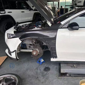 Kit carrosserie personnalisé, garde-boue avant en carbone pour Mercedes-Benz Classe A W177 A45 A35 <span class=keywords><strong>2019</strong></span>+, mise à niveau du garde-boue en fibre de carbone - Product Image 2