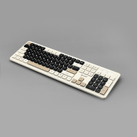 Nouveau clavier PC 2.4G sans fil 104 touches interface USB tactile doux touches chocolat opération optique ordinateur portable utilisation bureau Royaume-Uni