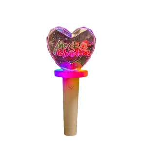 Heart Shape Christmas Glow Stick <b>Led</b> <b>Light</b> Wireless <b>Control</b> Cheer Props For Holiday Party - Product Image 1