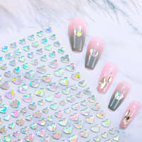 Coloré Laser Nail Art Stickers Curseurs Adhésifs et Feuilles De Transfert Wraps Décorations Colorées Des Ongles et Strass