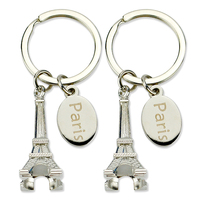 Cadeau promotionnel en gros, porte-clés personnalisé, célèbre bâtiment vintage, Italie, tour de Pise inclinée, souvenir touristique, porte-clés en métal 3D