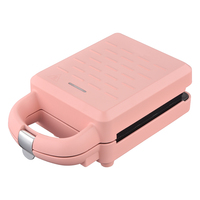 Mini gaufrier électrique avec thermostat réglable, plaques amovibles antiadhésives et protection de sécurité pour usage domestique