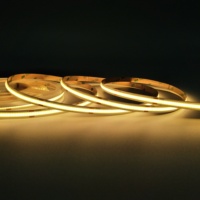 Bande LED COB flexible à haute luminosité, blanc pur, 320 LED/m, 2700k-6000k, 8mm, 12V 24V
