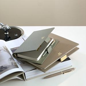 Carpeta de anillas Premium A5/A6, juego de cuaderno, bolígrafo, trabajo de negocios exquisito, diarios magnéticos, planificadores, blocs de notas, logotipo personalizado, hojas sueltas - Product Image 4