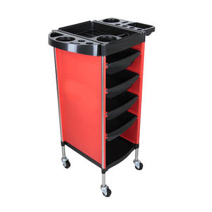 Chariot de Salon Mobile en Plastique au Design Moderne, Table Portable pour Barbier et SPA avec Roues et Tiroirs, Écologique, pour Salon de Beauté - Product Image 6