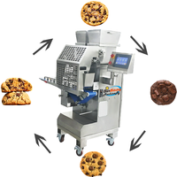 Machine de production de biscuits fourrés automatiques BinKang pour pâtisseries, avec chips de chocolat noir au caramel salé