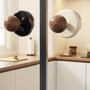 Suction Cup Glass <b>Door</b> Handle Round Plastic Cabinet Kitchen Wardrobe Window Handle 1-3kg Load Capacity - Product Image 1