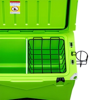 Glacière à roulettes isotherme étanche Kuer Factory en LLDPE moulé par rotation, 60 qt, avec logo personnalisé pour usage alimentaire