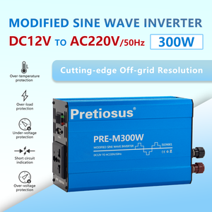 Onduleur Pretiosus Onde sinusoïdale modifiée 300watt 300W DC <span class=keywords><strong>12V</strong></span> 24V 48V 60V 72V à AC110V 120V 210V 220V <span class=keywords><strong>230V</strong></span> <span class=keywords><strong>Convertisseur</strong></span> de puissance - Product Image 2
