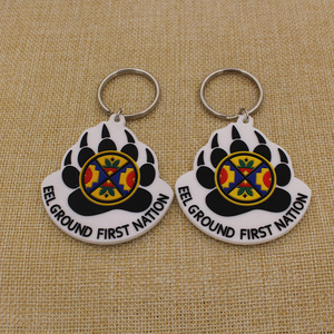 Custom Kawaii Cute 3D Anime PVC Keychain with Promotional Letter Logo Rubber Silicon Keychain in Bulk for Carabiners & Keychains