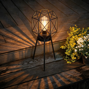 <span class=keywords><strong>Lampe</strong></span> <span class=keywords><strong>de</strong></span> <span class=keywords><strong>jardin</strong></span> multifonctionnelle en métal, projection d'ombres époustouflante, décoration solaire pour patio, éclairage <span class=keywords><strong>de</strong></span> pelouse et <span class=keywords><strong>de</strong></span> chemin - Product Image 3