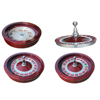 Professionelles Modernes Luxus-Casino-Roulettekessel aus Holz, 18 Zoll, Würfelbasiertes Glücksspiel Tischspiel mit Poker-Unterhaltungsfunktionen