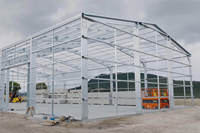 Hangar à structure métallique à 3 étages, entrepôt Peb, structure métallique pour atelier
