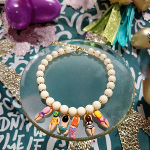 موضة جديدة قلادة الخرز الاكريليك جميلة فتاة صبي قلادة السباحة السيدات لطيف المجوهرات اليومية بالجملة - Product Image 4