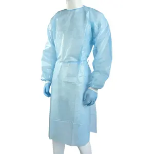 Nonwoven Disposable Surgical Isolation Clothing Breathable Doctor Nurse Isolation Gowns