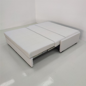 <span class=keywords><strong>Canapé</strong></span>-lit les plus populaires Éponge de velours blanc personnalisée Double emplacements Lits pliants - Product Image 4