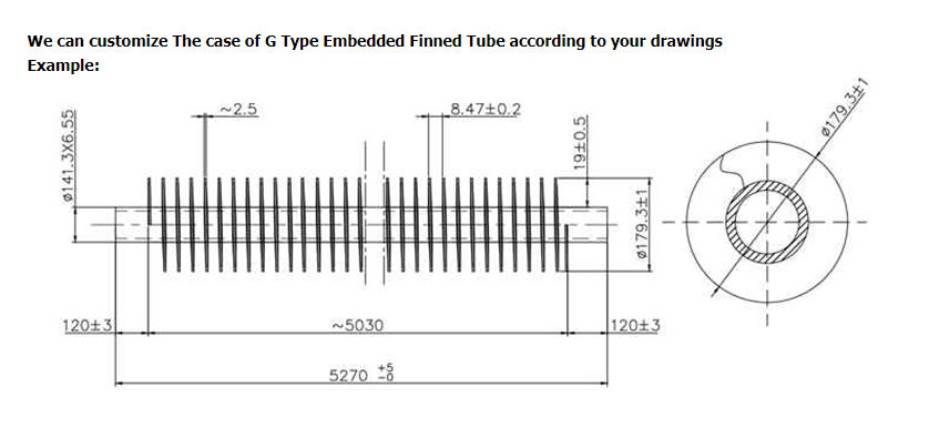 ASME SB163 N04400 G Type Embedded Extruded Fin Tube Heat Exchanger Tube AL1060 Heat Exchanger Boiler Condenser Cooler