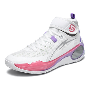 Chaussures de basketball montantes jaunes pour hommes, baskets athlétiques professionnelles avec sangle de maintien de la cheville, respirantes, pour l'entraînement sur terrain - Product Image 3
