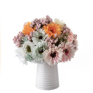 CallaFloral - Ramos de Gerberas Artificiales, Color Naranja Verde, Realistas, para Decoración de Bodas y Hogar - Product Image 5