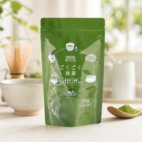 Sachet Doypack Personnalisé Mat de Qualité Alimentaire pour l'Emballage de Poudre de Matcha