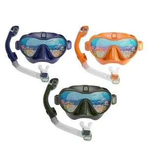 Wholesale Anti Fog Lens Silicone Mask Snorkel Fins Set Neoprene Low Volume Adult Snorkel Mask Diving Mask And Snorkel Set