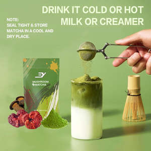 תערובת מאצ'ה אורגנית עם פטריות קורדיספס, ריישי וקינג טראמפיט - ייצור לפי הזמנה, מותג פרטי בכמויות גדולות - Product Image 3