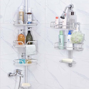 WIREKING-soporte de pared <span class=keywords><strong>para</strong></span> <span class=keywords><strong>ducha</strong></span> de baño, <span class=keywords><strong>estante</strong></span> de almacenamiento de 3 capas de aluminio <span class=keywords><strong>para</strong></span> gel de <span class=keywords><strong>ducha</strong></span> y champú - Product Image 3