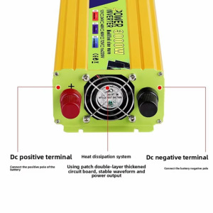 3000W Single Phase Mobile Power Supply Off-Grid 95% Efficiency 50/60Hz Correction Wave Feature Compressor Home Motor HJ12V-220V- - Product Image 5
