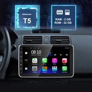 Pemutar media mobil, 10.1 inci Universal Radio mobil sudut dapat diputar sistem Android navigasi mobil Bluetooth USB mendukung carplay Android