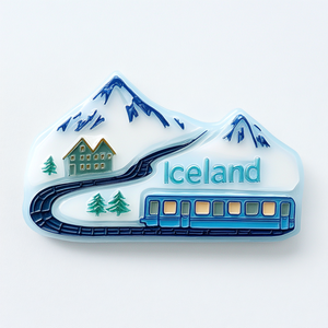 แม่เหล็กตู้เย็นเรซินติดตู้เย็นรูปสัตว์ทะเลแบบแม่เหล็กติดตู้เย็นมองเห็นน้ำแข็งภูเขาไฟทำจากเรซิน - Product Image 5