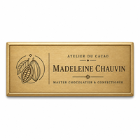 Badge personnalisé en laiton gravé avec nom et support pour équipe d'hôtel, personnel scolaire et événements – Vente en gros ODM