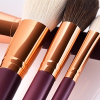 Set Kuas Make Up Profesional 32 pcs Bulu Sintetis Gagang Kayu Laris Manis, Logo Custom, Kualitas Tinggi