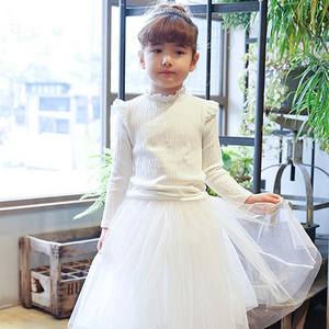 Vêtements de mode en gros, sweat-shirts pour enfants en dentelle à volants - Product Image 1