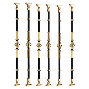 आधुनिक चीनी-अमेरिकी शैली फ्रेंच कॉलम विला के लिए इंटीरियर इंटीरियर सजावट के लिए ग्लास रेलिंग - Product Image 3