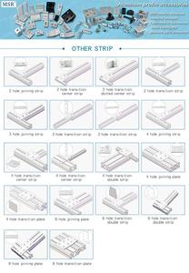 6087 7 lỗ qua tham gia tấm 40mm tường kệ Bracket 40 tường kệ tấm 40 máy nối 40 Series cho nhôm hồ sơ - Product Image 6