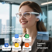 Lunettes Intelligentes de Traduction IA, Étanche IP67, Contrôle par APP, Musique Sans Fil, Casque d'Appel Portable, Lunettes Meta